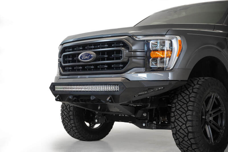 Ford F-150 Bumper - Front - Addictive Desert Designs - Stealth Fighter - Hammer Black - `21-`27